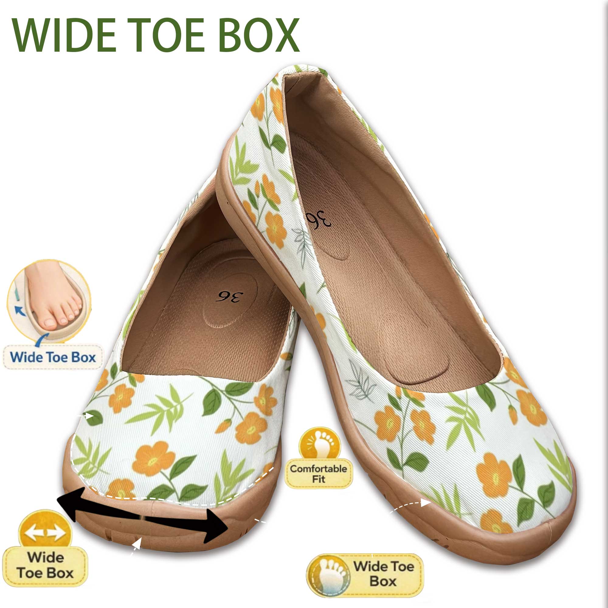 Good Floral & Wedding Decor Supply Photos - Boas notícias para pés largos! Sapatos