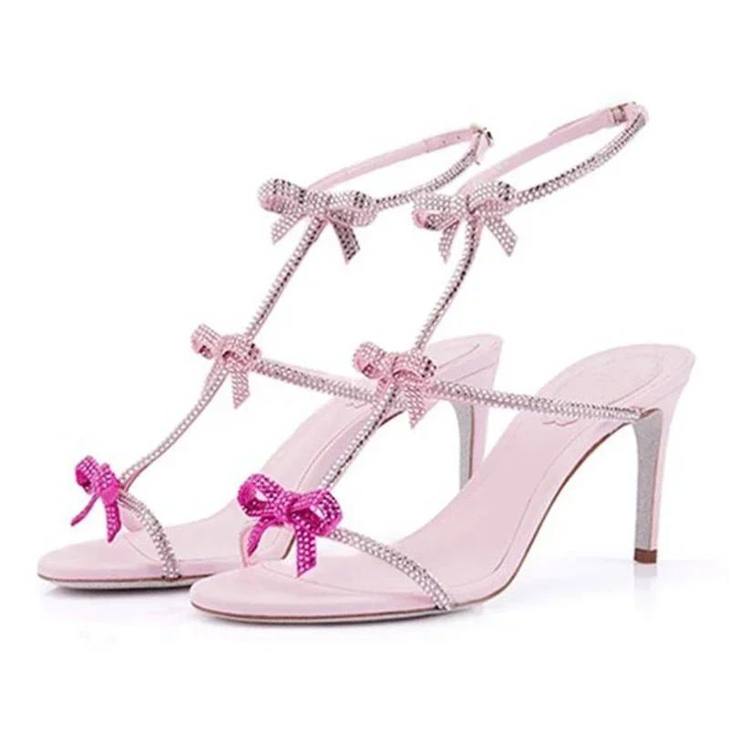 Wedding Fx - Aneikeh elegante seda strass decoração sandálias