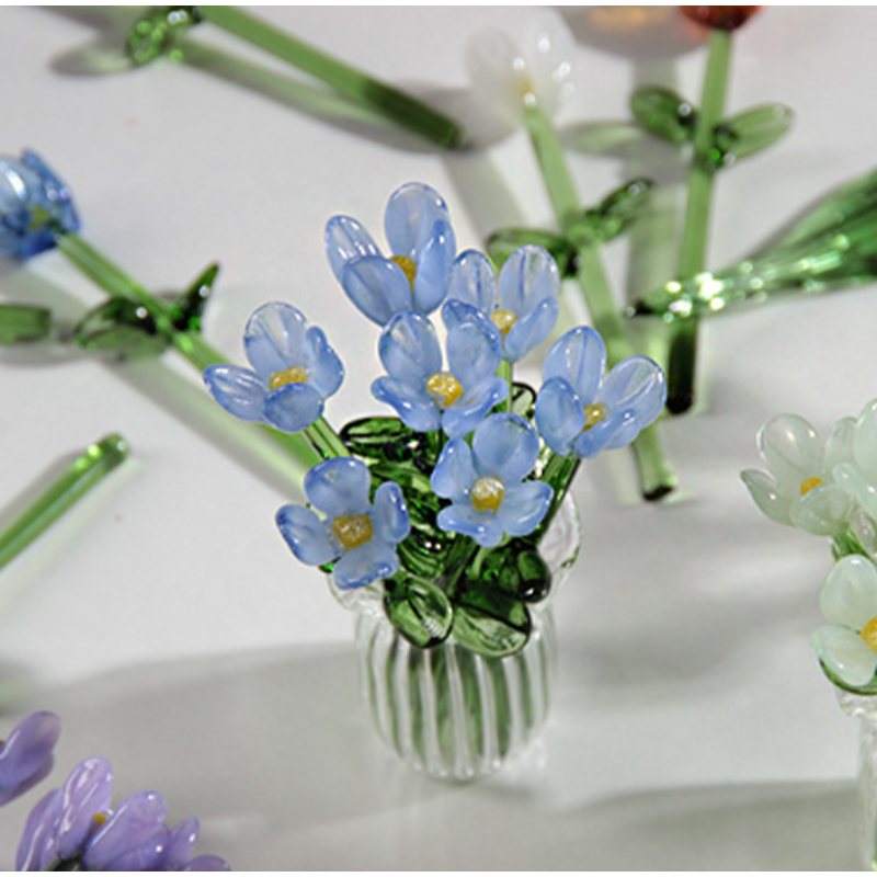 Buquê de flores de vidro artes - Flower Girl Basket avaliação e preço