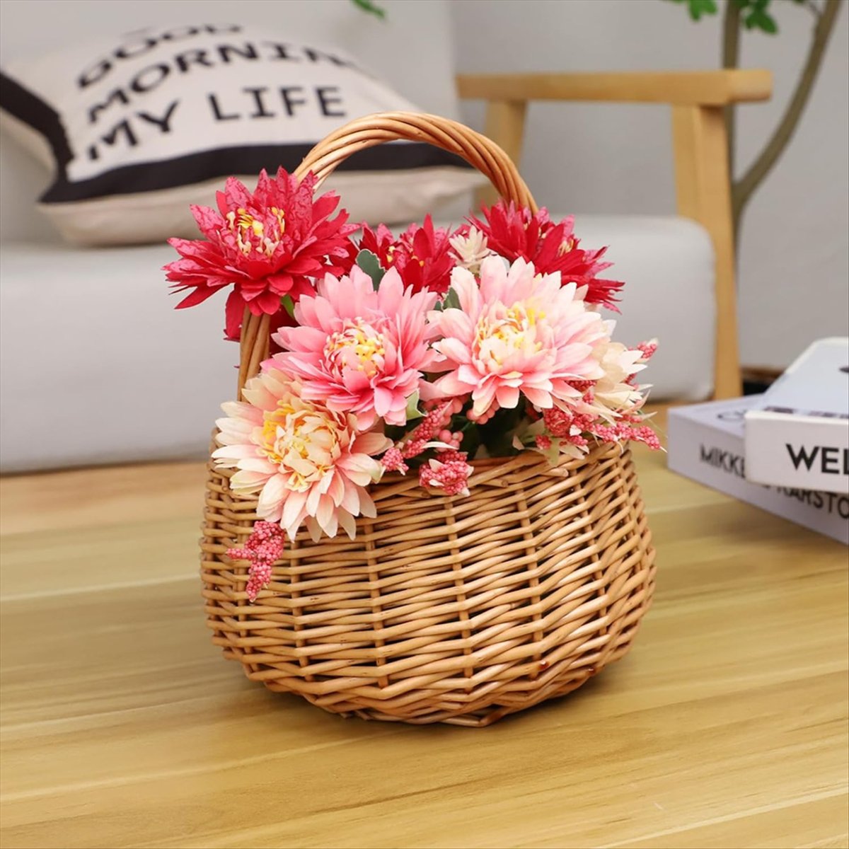 Cesta de Piquenique de Vime co - Flower Girl Basket avaliação e preço