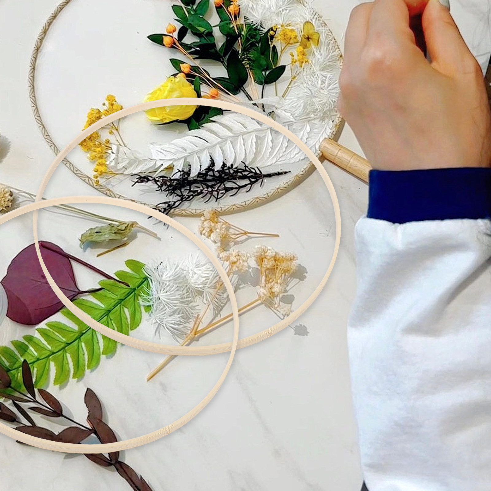 10 Peças de Aros Florais de Ba - Wedding Supply Decor avaliação e preço