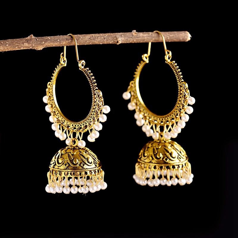 Novo indiano jhumka jóias para - Indian Wedding Supply avaliação e preço