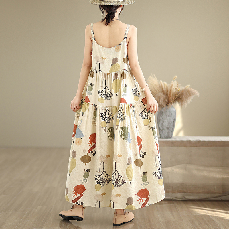 Vestido Maxi Floral de Algodão - Good Floral & Wedding Decor Supply Photos avaliação e preço
