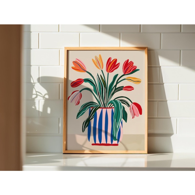 Arte de Parede em Lona com 2 P - Flower Girl Basket avaliação e preço